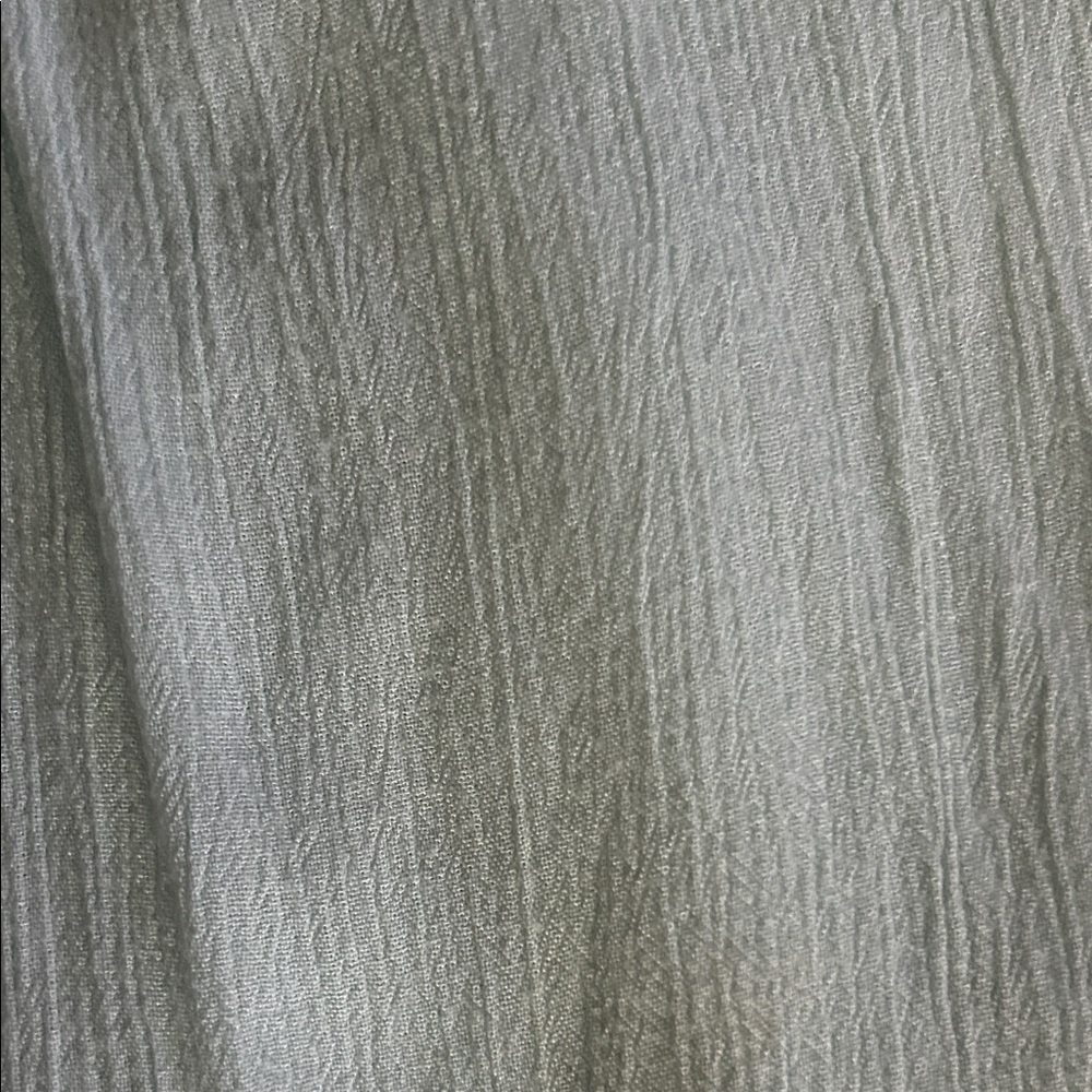 En Creme Light Green Ruffled High Low Dress gauze summer dress lined - Picture 4 of 5